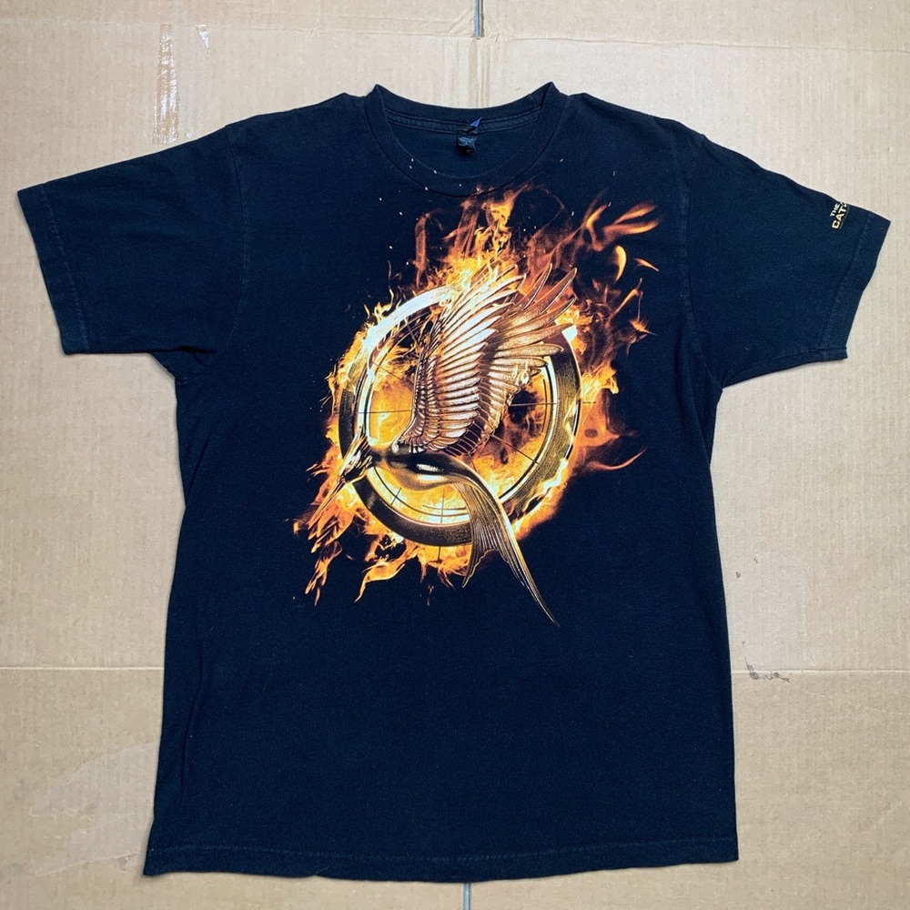 2013 The Hunger Games Catching Fire Movie Promo T Shirt Size Large